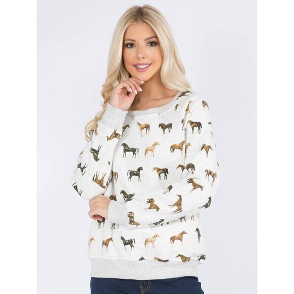 SM Wardrobe Size Medium Horse Sweatshirt
